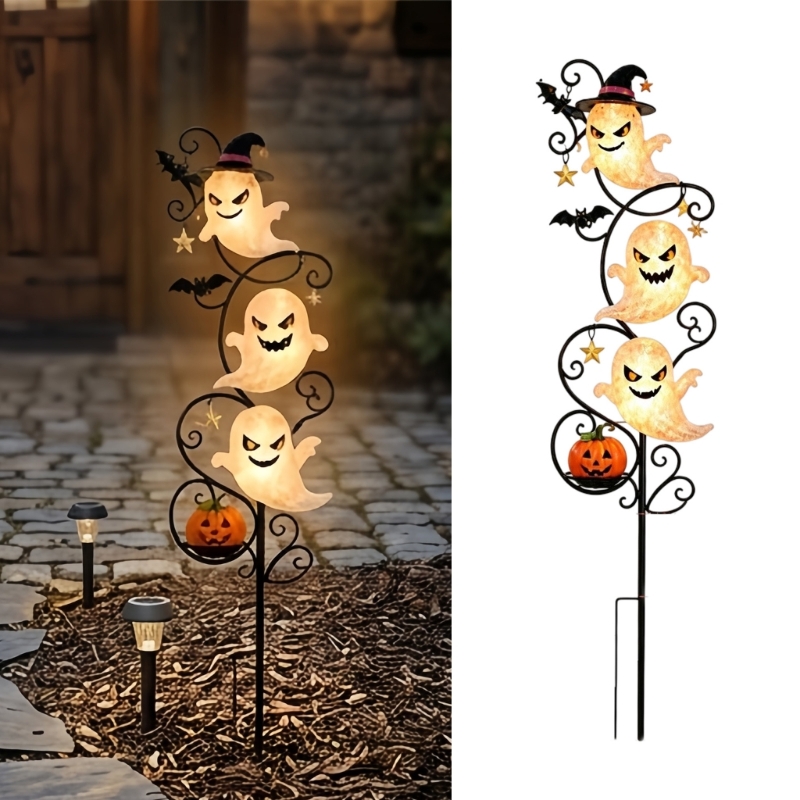 Outdoor Lighting Accent - Solar Halloween Yard Stake Light with