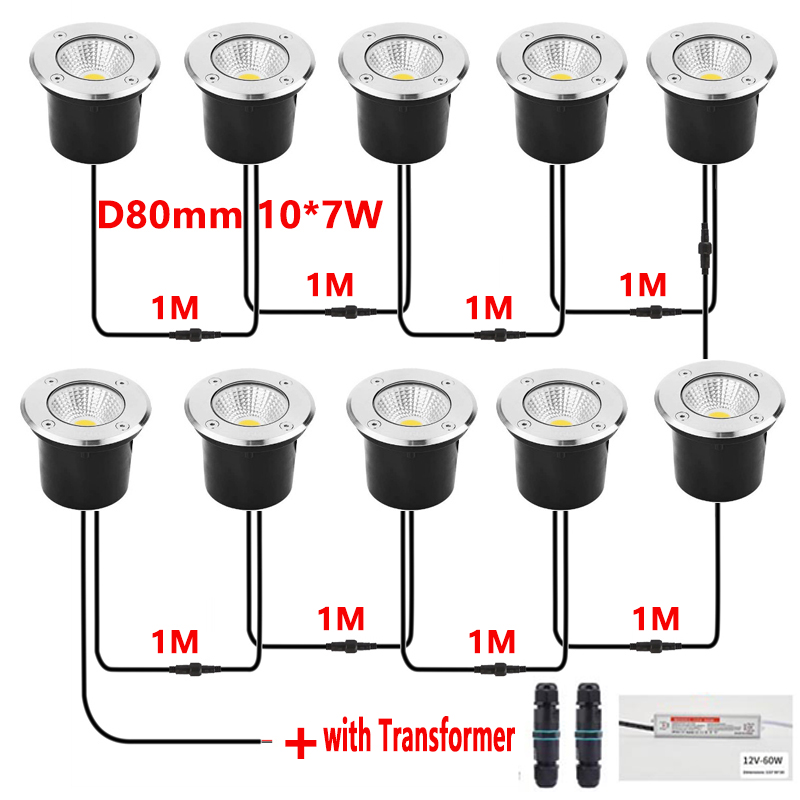 Outdoor Lighting Underground Wiring - 12V LED In-ground Light IP67 Waterproof