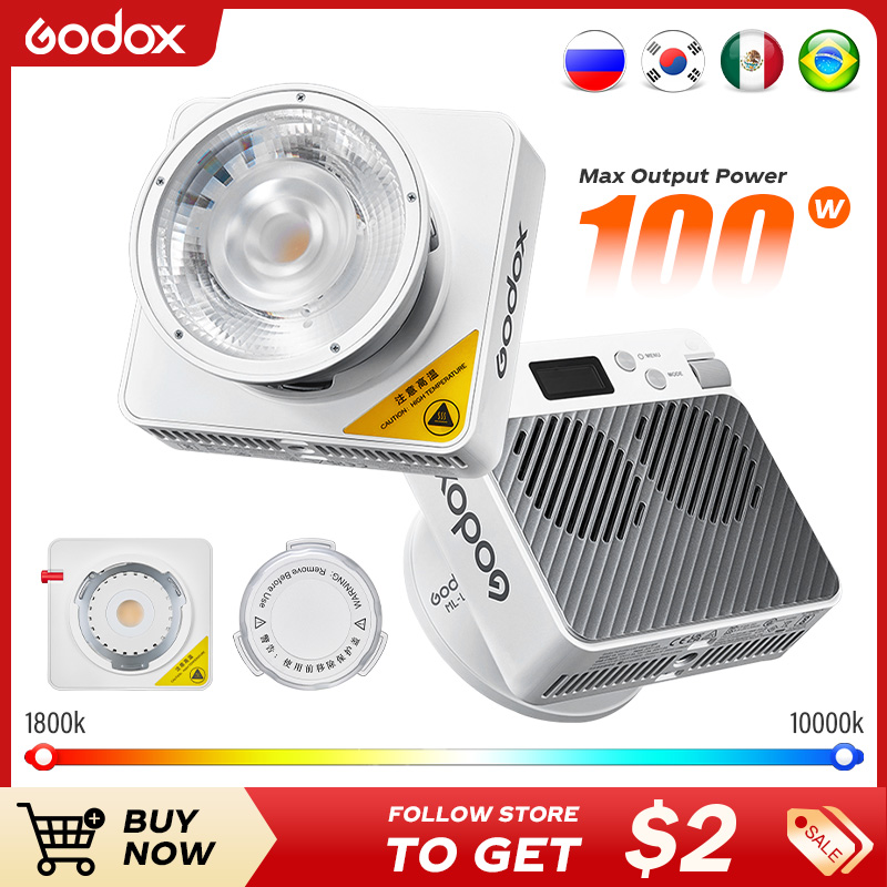 Outdoor Lighting Kit Photography - Godox NEW ML100R Portable RGB Full