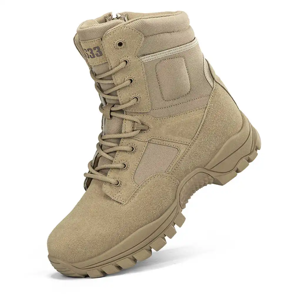 Outdoor Lighting Canada - Nonslip Genuine Leather Hiking Boots Designer