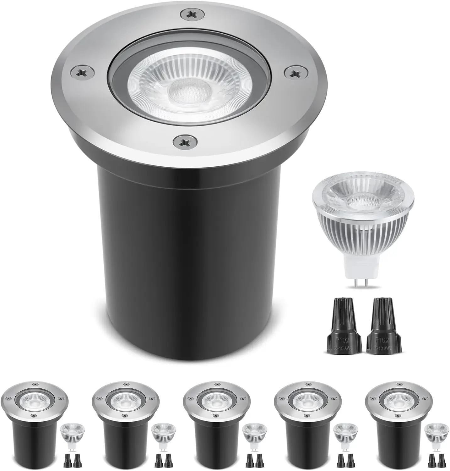 Outdoor Lighting Underground Wiring - 6 Pack 12V Low Voltage Landscape