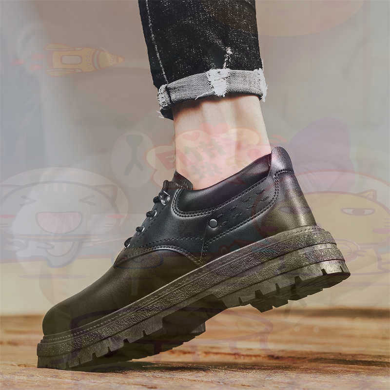 Outdoor Lighting Canada - Dark Natural Leather Fashion Trainers Tennis