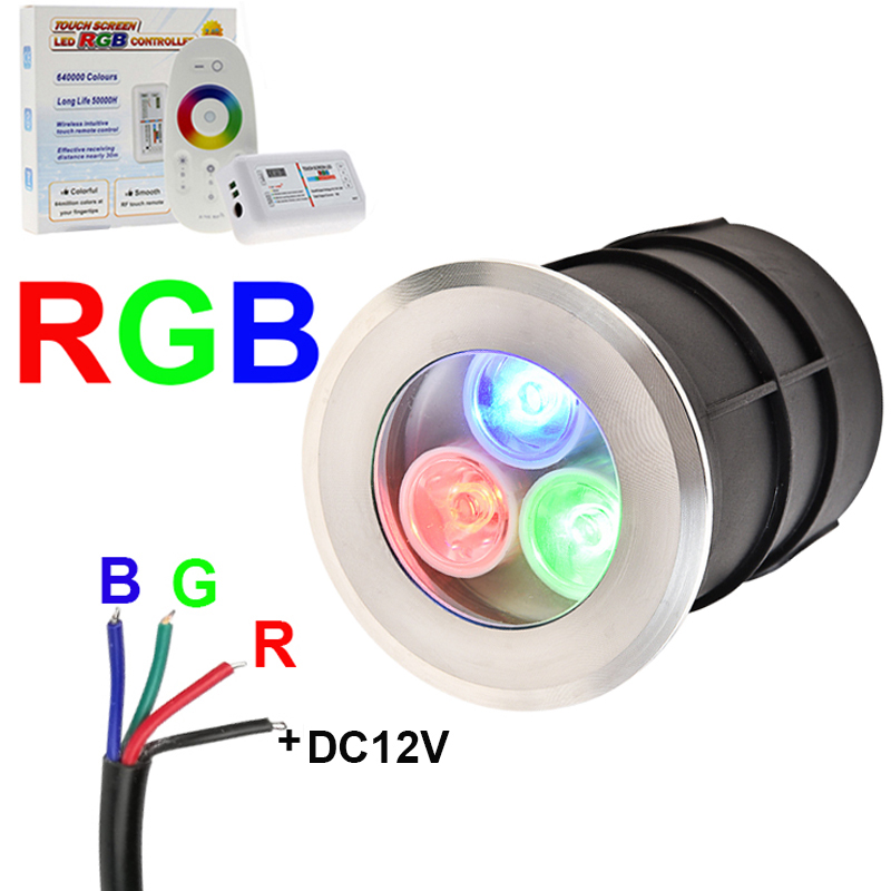 Outdoor Lighting Underground Wiring - 4-wire RGB LED Underground Light 9W18W