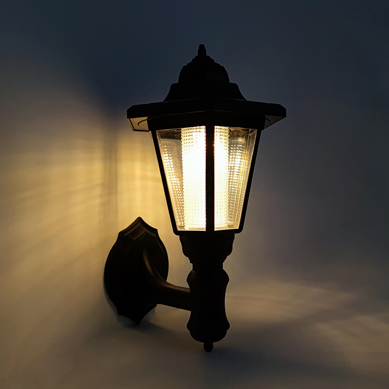 Outdoor Lighting Front Yard - Retro Solar Wall Lamp, 1000mah Outdoor