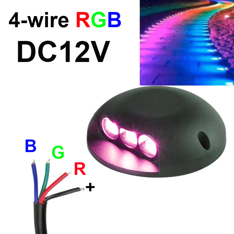 Outdoor Lighting Underground Wiring - Waterproof 9W DC12V External Control RGB