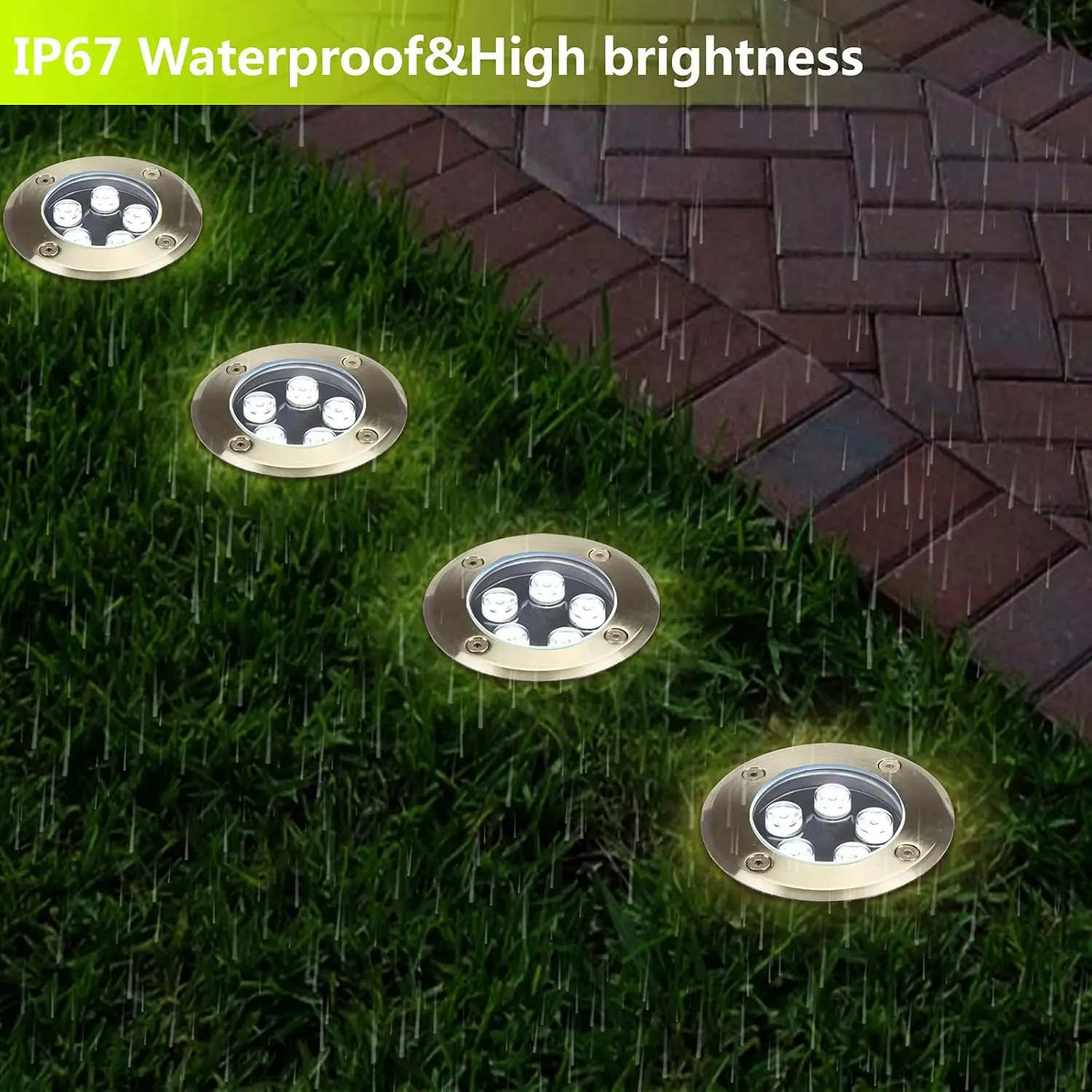 Outdoor Lighting Underground Wiring - Outdoor Recessed Pathway Lights for Patio,Step,Driveway,