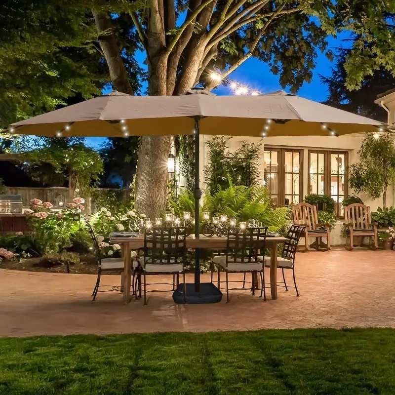 15X9ft Outdoor Garden Parasol  - Outdoor Lighting Unit ulasan dan harga