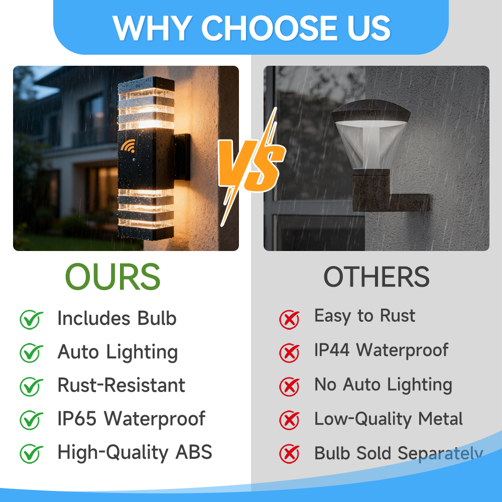 Sensor Light Outdoor Wall Lamp - Outdoor Lighting Up And Down ulasan dan harga