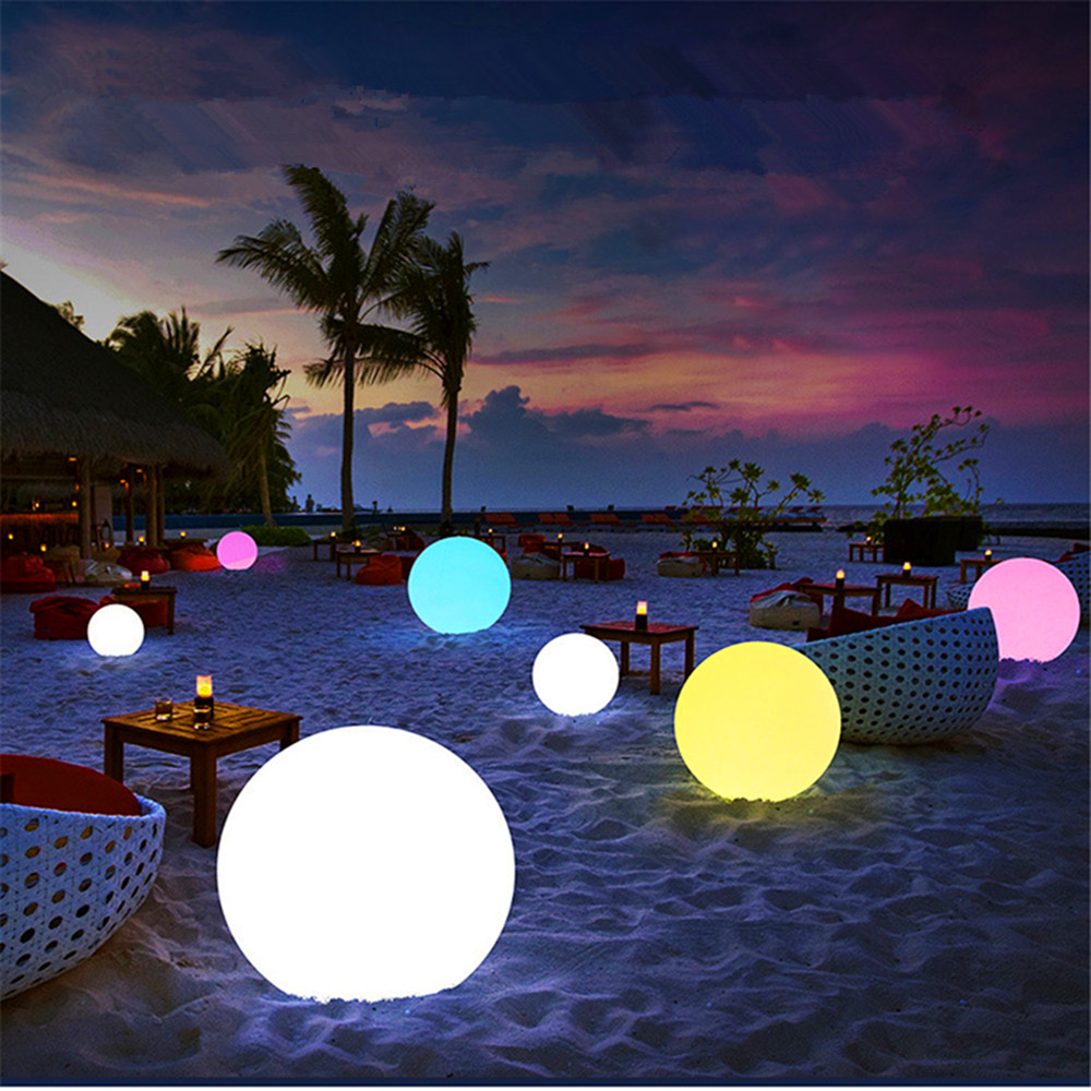 Rechargeable LED Glowing Ball  - Bollard Light Garden ulasan dan harga