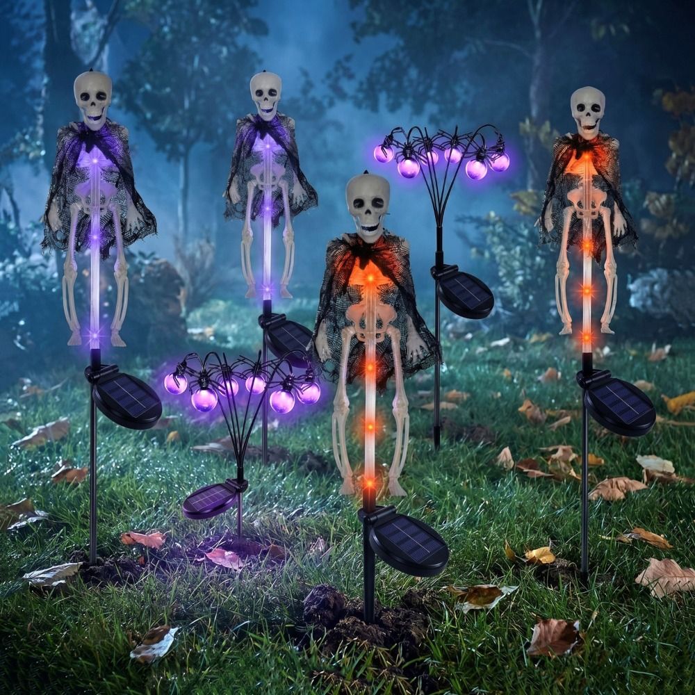 Skeleton Purple Light Hallowee - Outdoor Lighting Front Yard ulasan dan harga