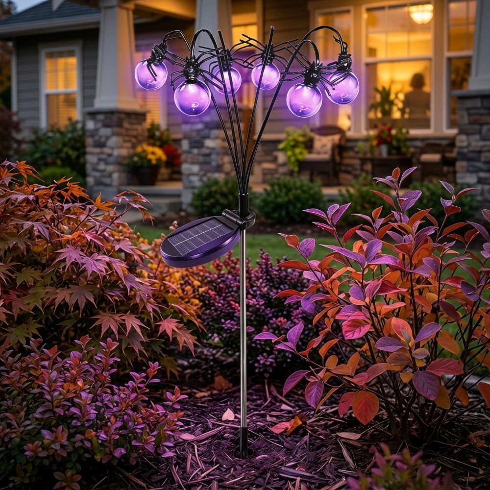 Skeleton Purple Light Hallowee - Outdoor Lighting Front Yard ulasan dan harga