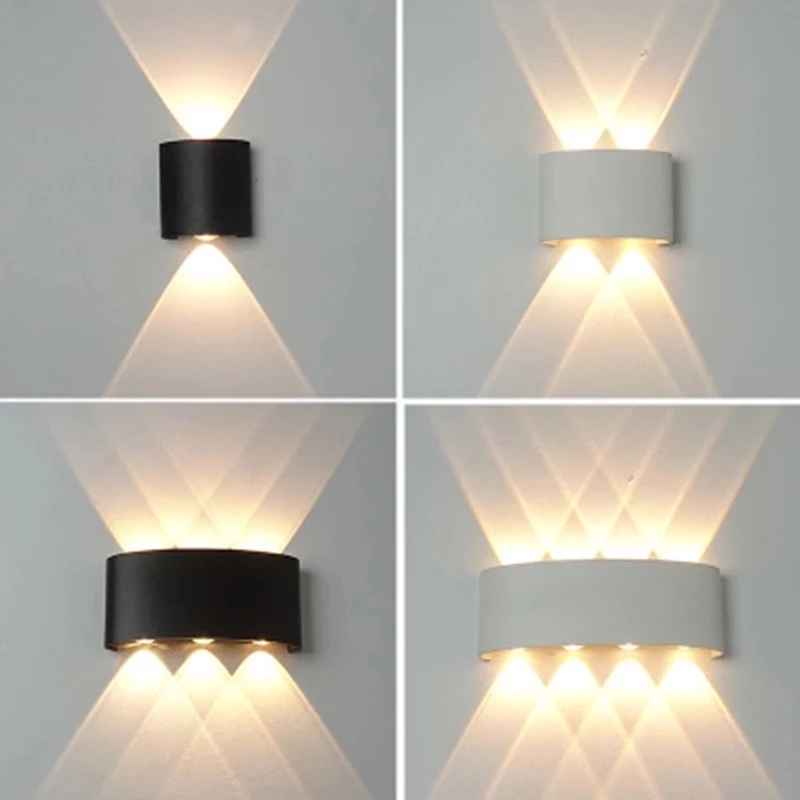 2W 4W 6W 8W 10W 12W LED Wall L - Outdoor Lighting Up And Down ulasan dan harga