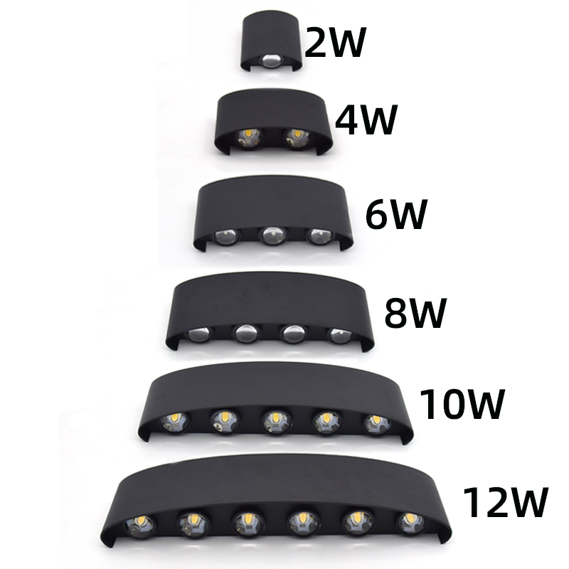 2W 4W 6W 8W 10W 12W LED Wall L - Outdoor Lighting Up And Down ulasan dan harga