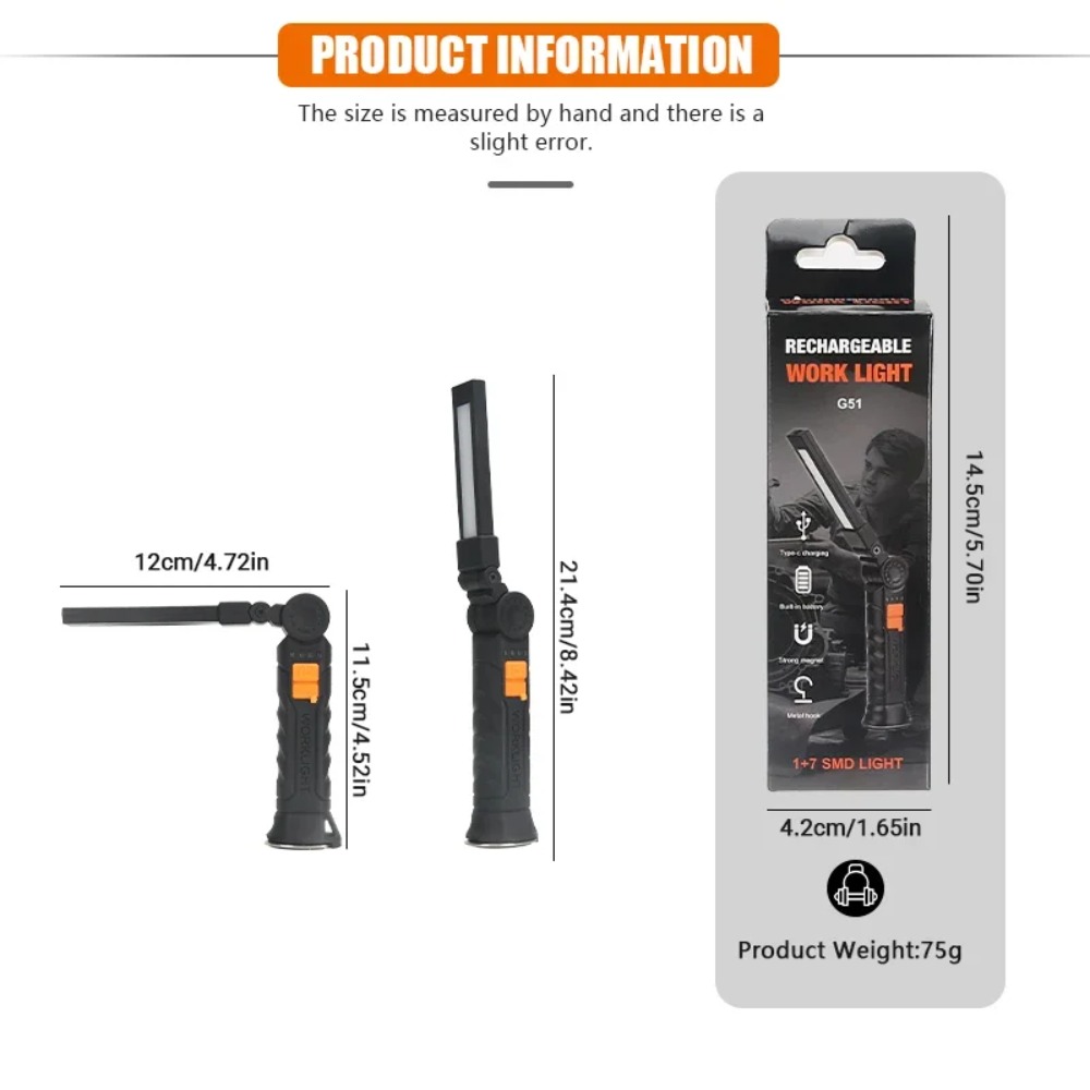 Portable COB LED Flashlight US - Zinc Outdoor Lighting ulasan dan harga