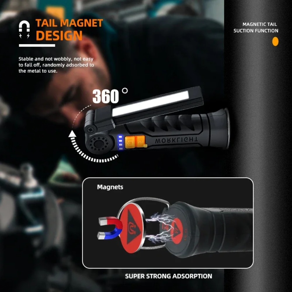 Portable COB LED Flashlight US - Zinc Outdoor Lighting ulasan dan harga