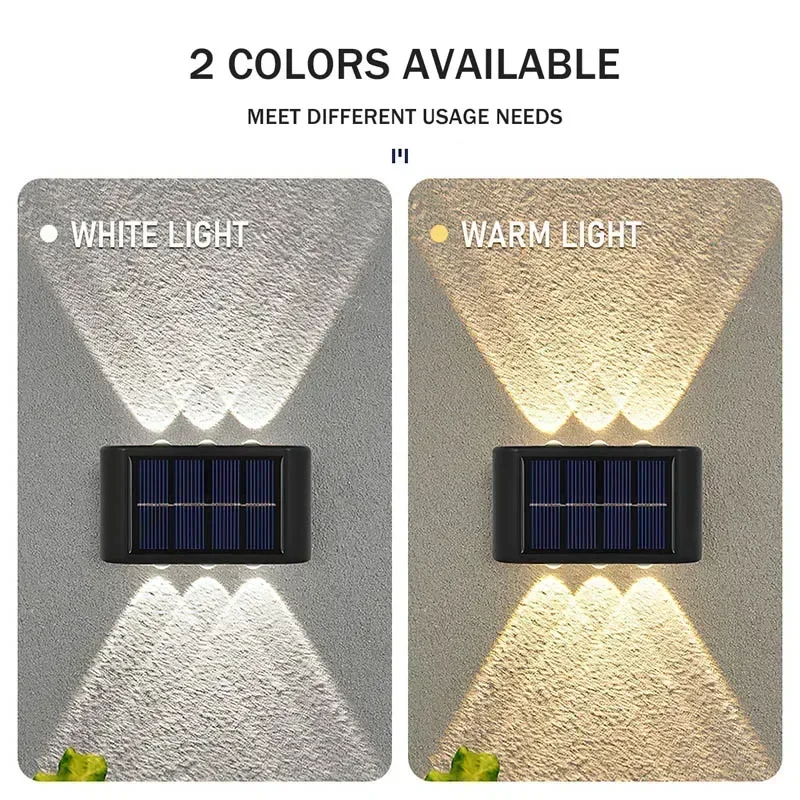 COB Solar Wall Lamp Outdoor Wa - Outdoor Lighting Up And Down ulasan dan harga