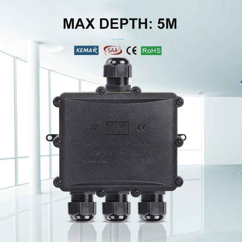 4Way 1In3Out IP68 Waterproof 4 - Outdoor Lighting Underground Wiring ulasan dan harga