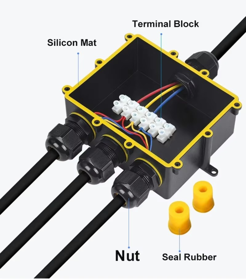 4Way 1In3Out IP68 Waterproof 4 - Outdoor Lighting Underground Wiring ulasan dan harga