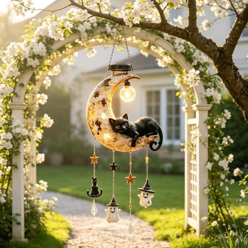 L43A Solar Halloween Black Cat - Outdoor Lighting Accent ulasan dan harga