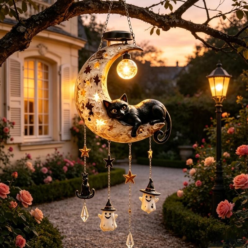 L43A Solar Halloween Black Cat - Outdoor Lighting Accent ulasan dan harga