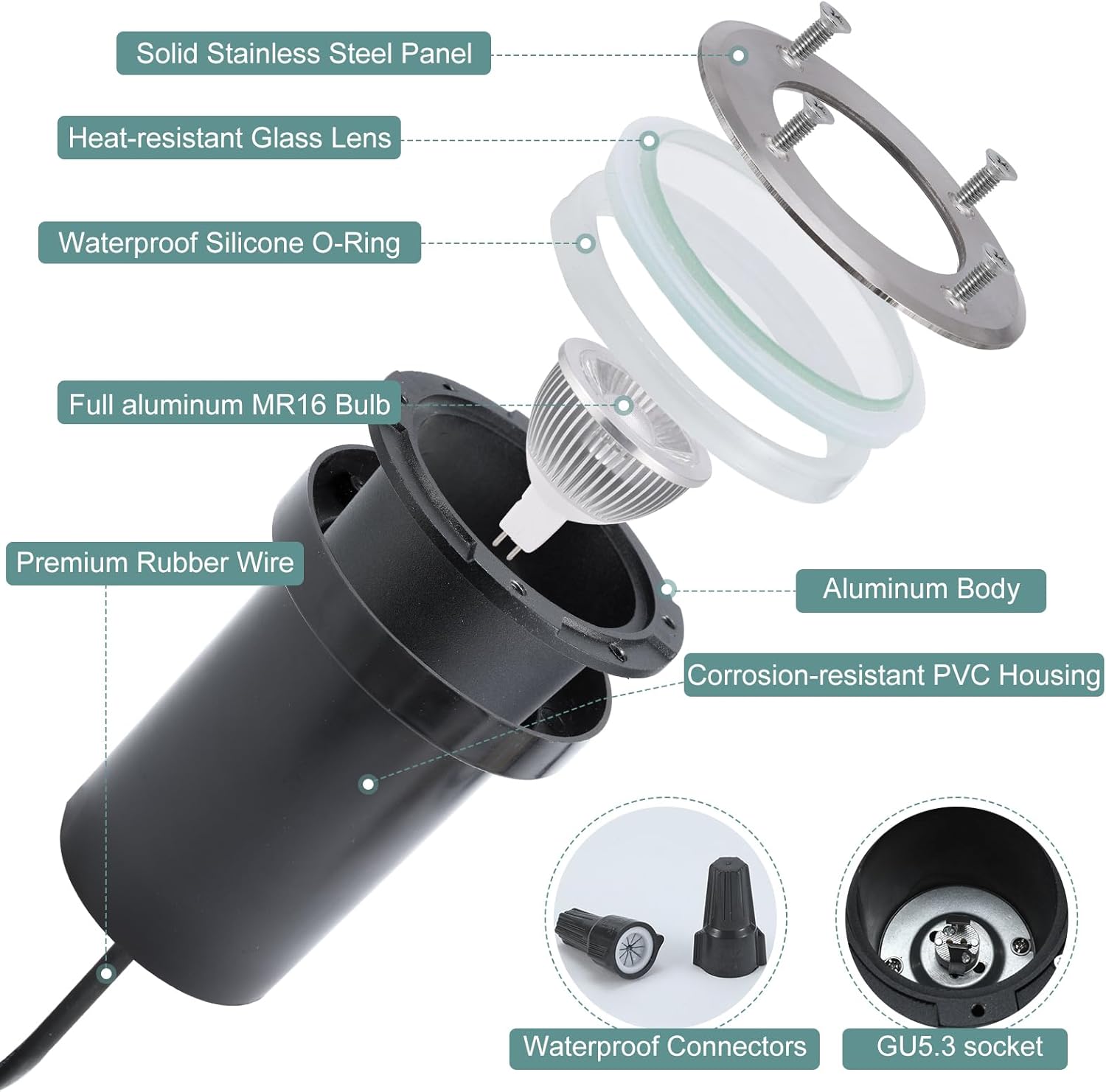 6 Pack Low Voltage Landscape L - Outdoor Lighting Underground Wiring ulasan dan harga