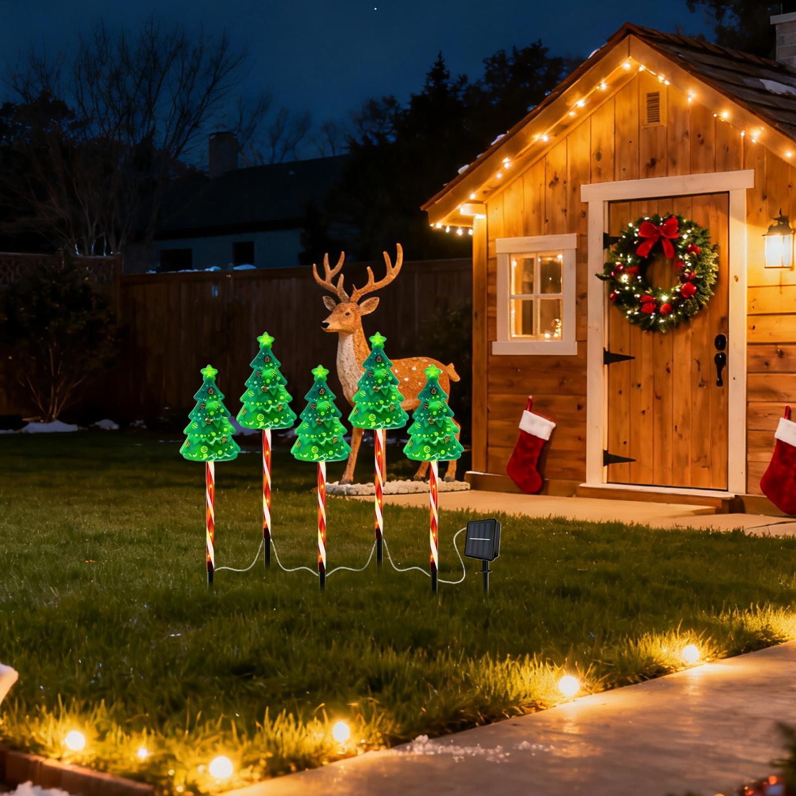 Christmas Tree Driveway Light  - Outdoor Lighting Front Yard ulasan dan harga