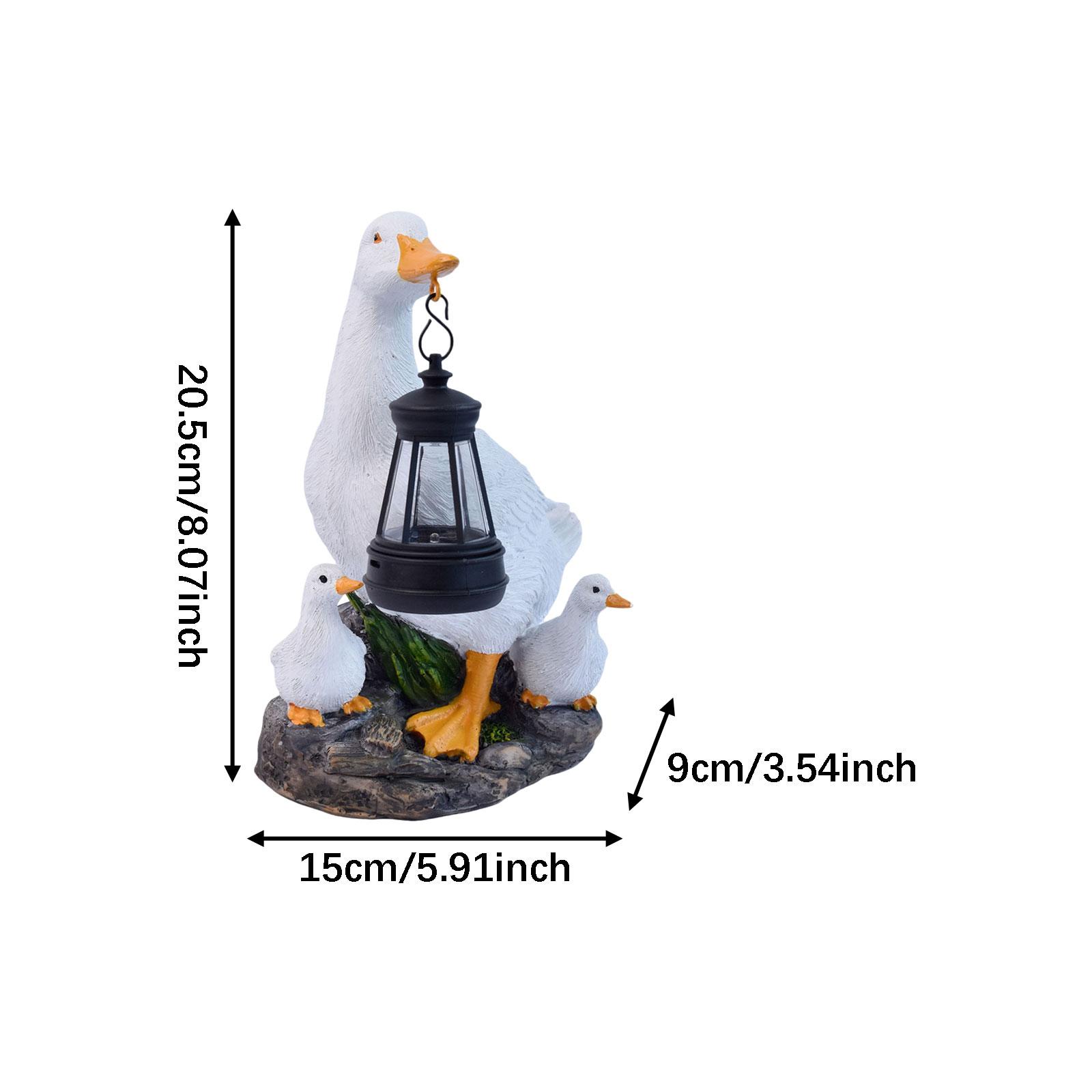 White Duck Ornament with Solar - Outdoor Lighting Accent ulasan dan harga