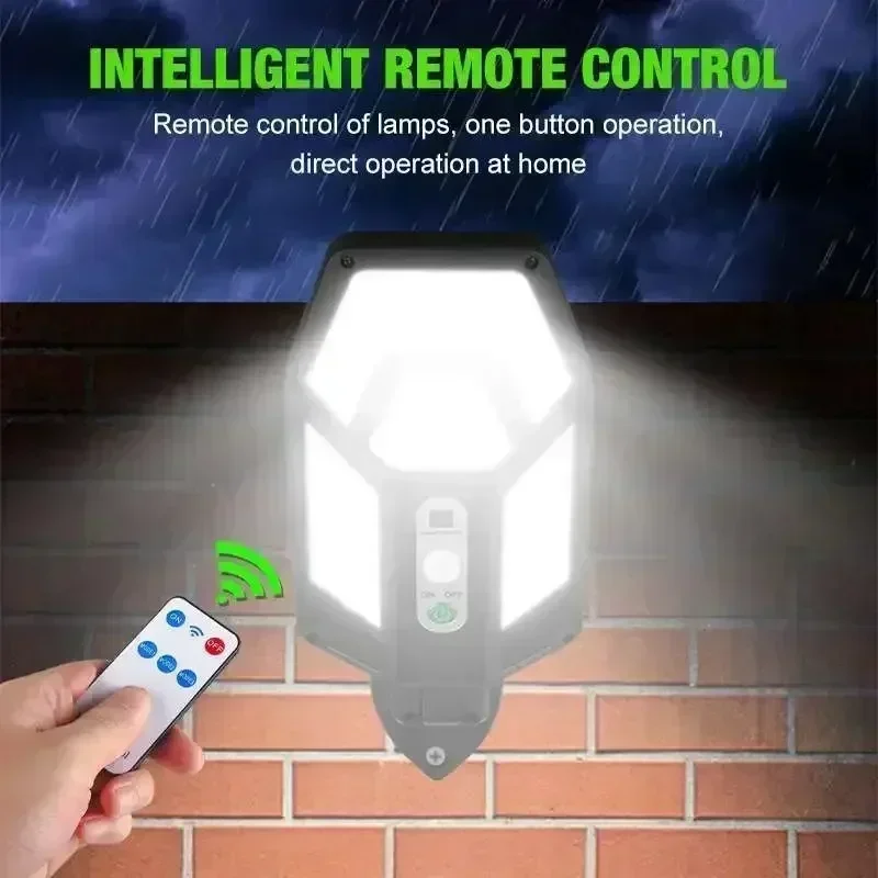 12000LM Powerful Solar Wall La - Outdoor Lighting Permanent ulasan dan harga