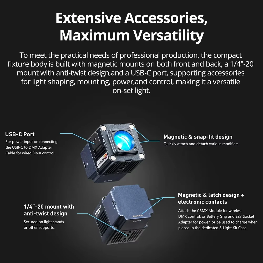 NANLUX Evoke 5C RGB Bi-color L - Outdoor Lighting Kit Photography ulasan dan harga