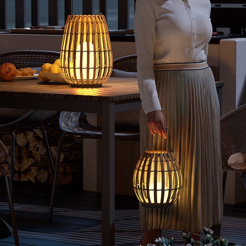 Luxury Solar Rattan  Waterproo - Outdoor Lighting Accent ulasan dan harga