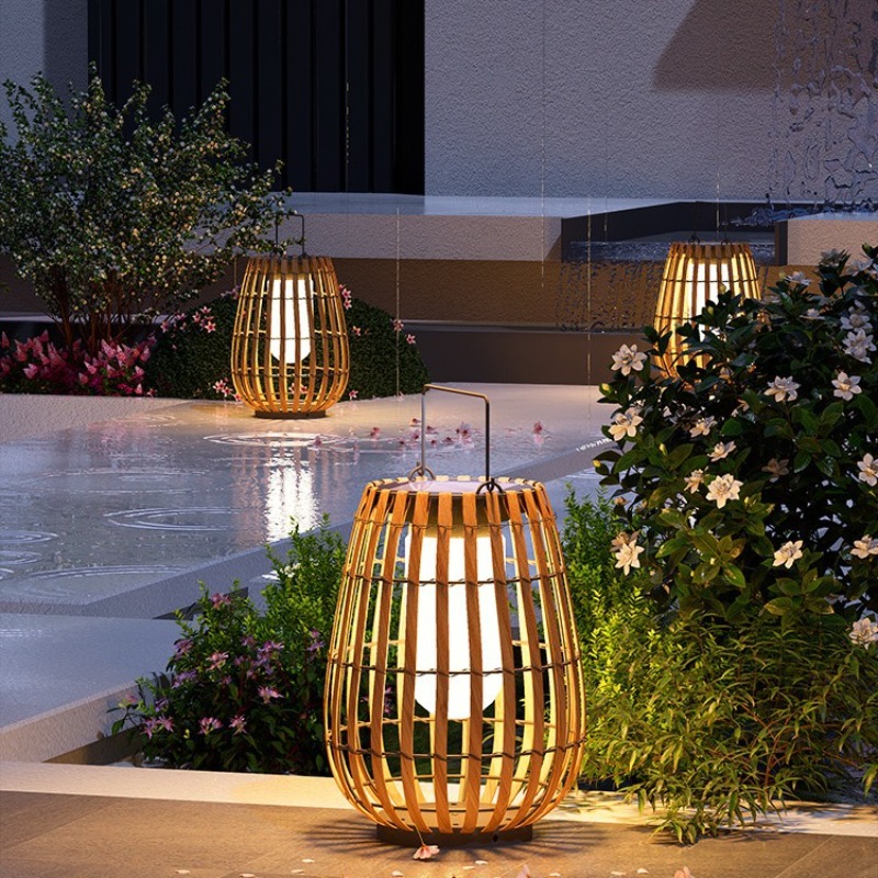 Luxury Solar Rattan  Waterproo - Outdoor Lighting Accent ulasan dan harga