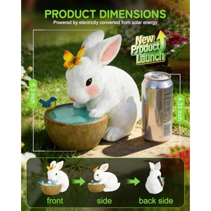 Solar Bunny Garden Outdoor Sta - Outdoor Lighting For Home ulasan dan harga