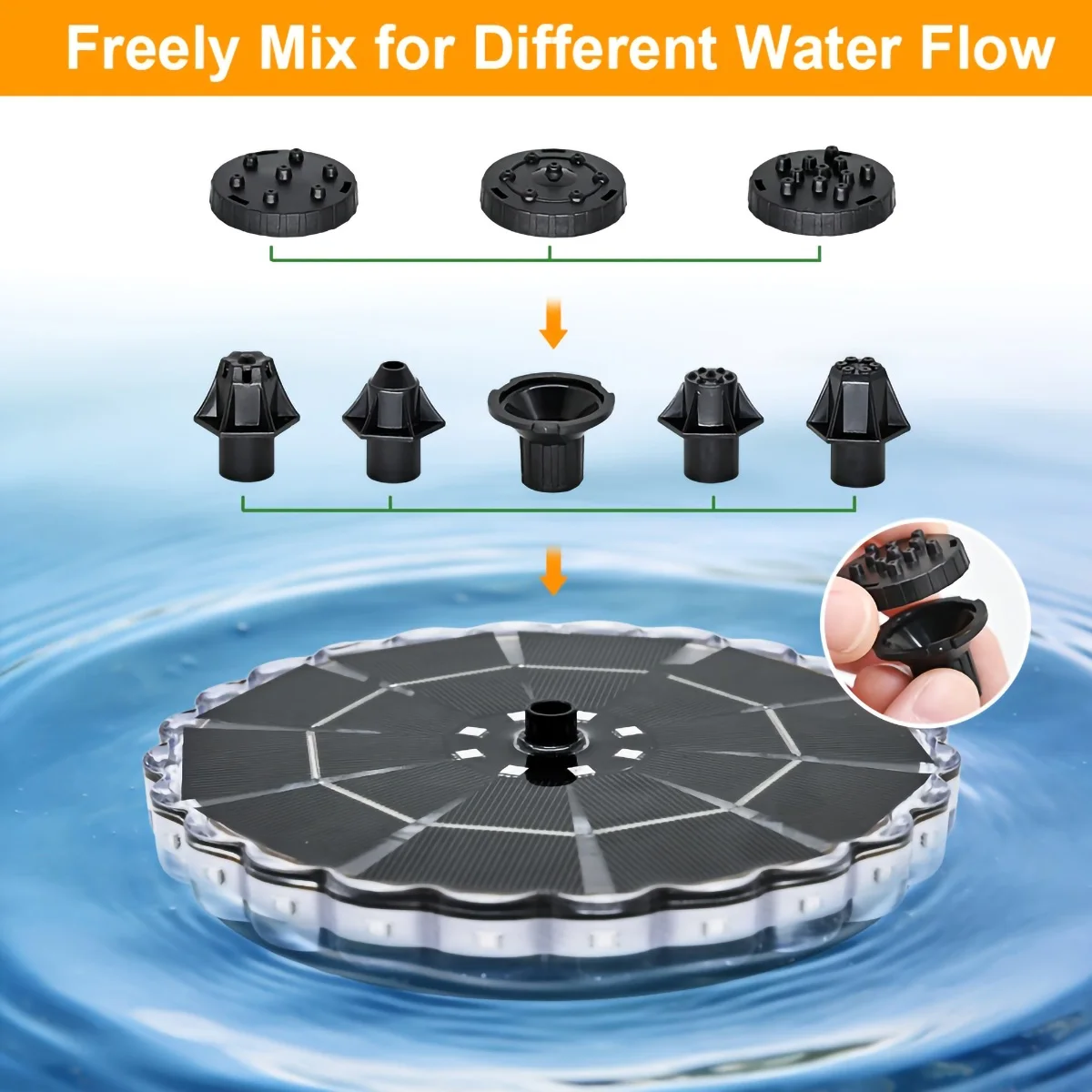 3.5W Outdoor Solar Fountain fo - Bollard Light Garden ulasan dan harga