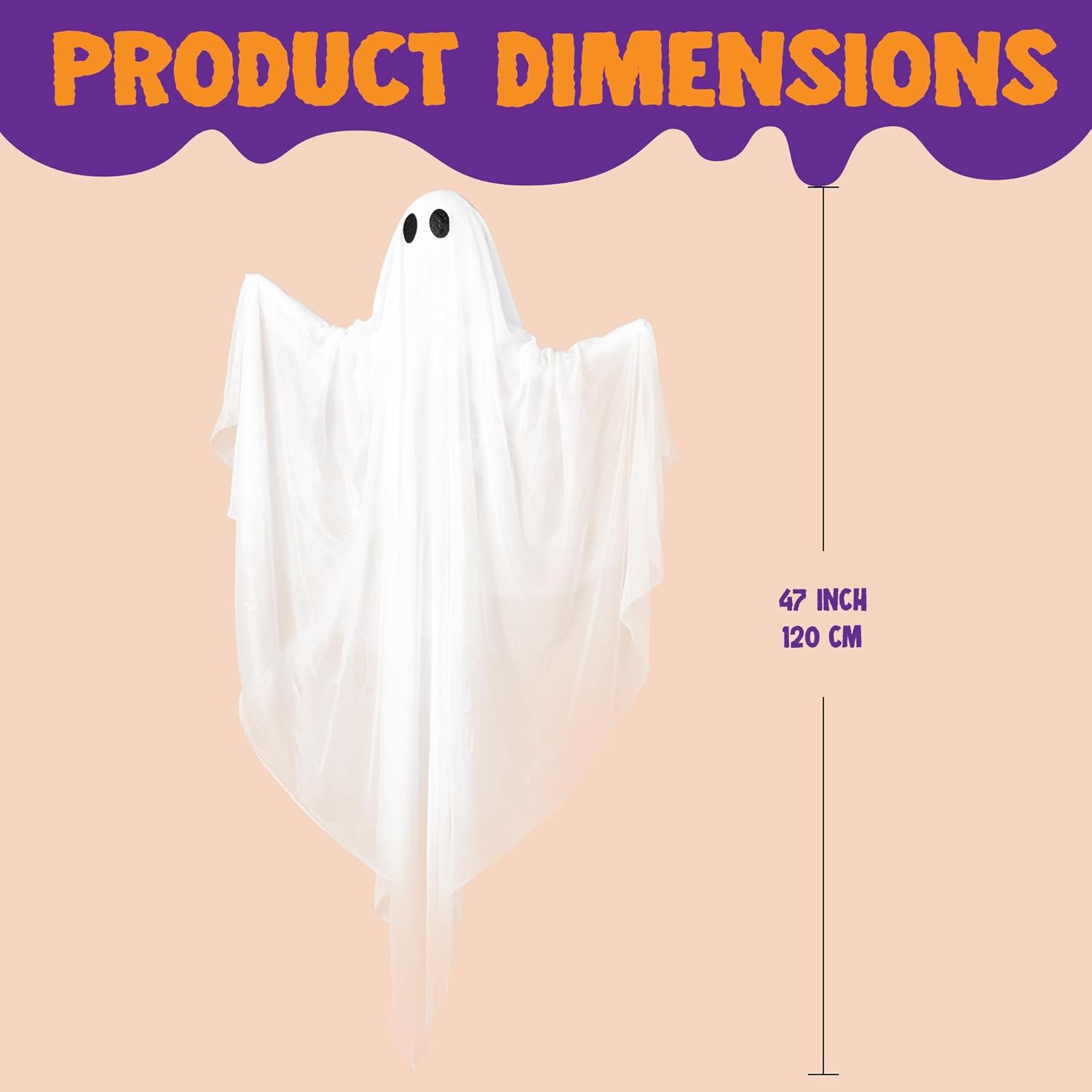 Halloween Hanging Light up Gho - Outdoor Lighting Front Yard ulasan dan harga