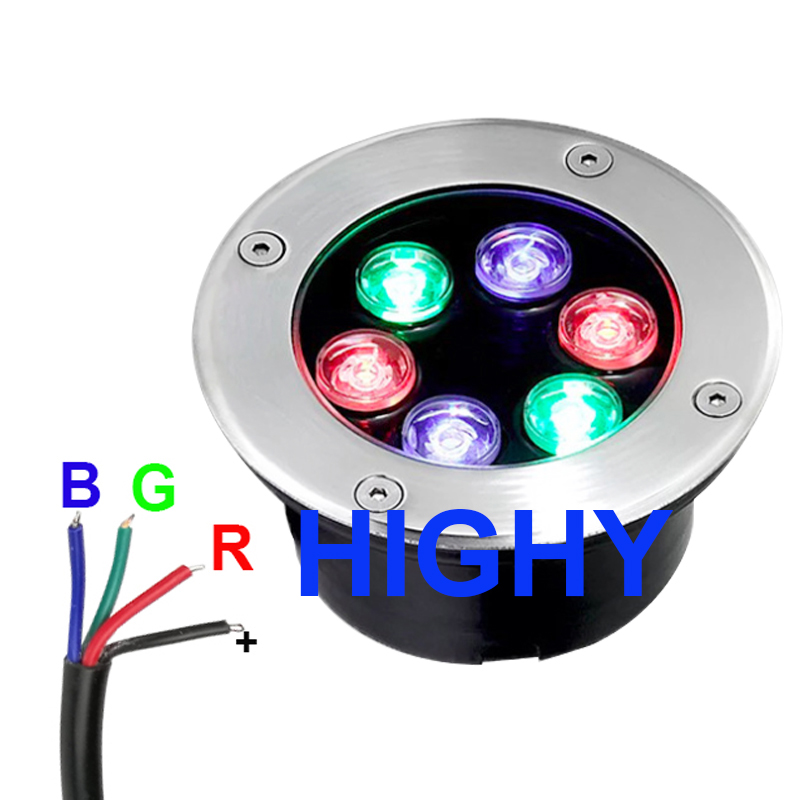 4-wire RGB LED Underground Lig - Outdoor Lighting Underground Wiring ulasan dan harga