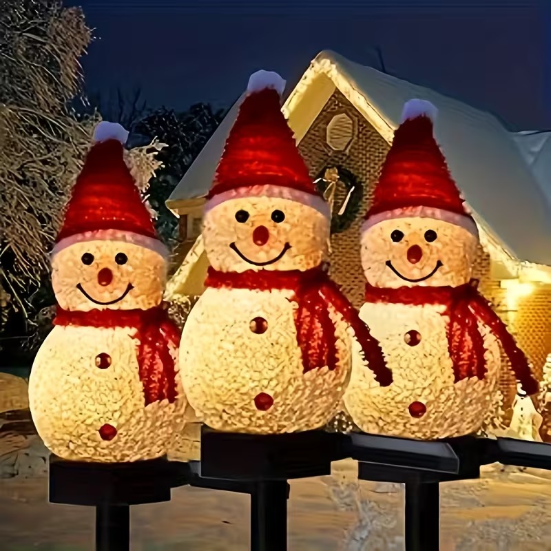 Aurooso Solar Powered Snowman  - Outdoor Lighting Accent ulasan dan harga