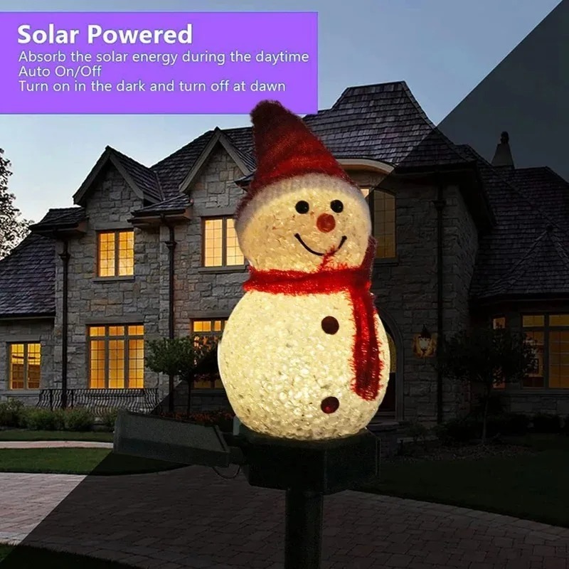 Aurooso Solar Powered Snowman  - Outdoor Lighting Accent ulasan dan harga