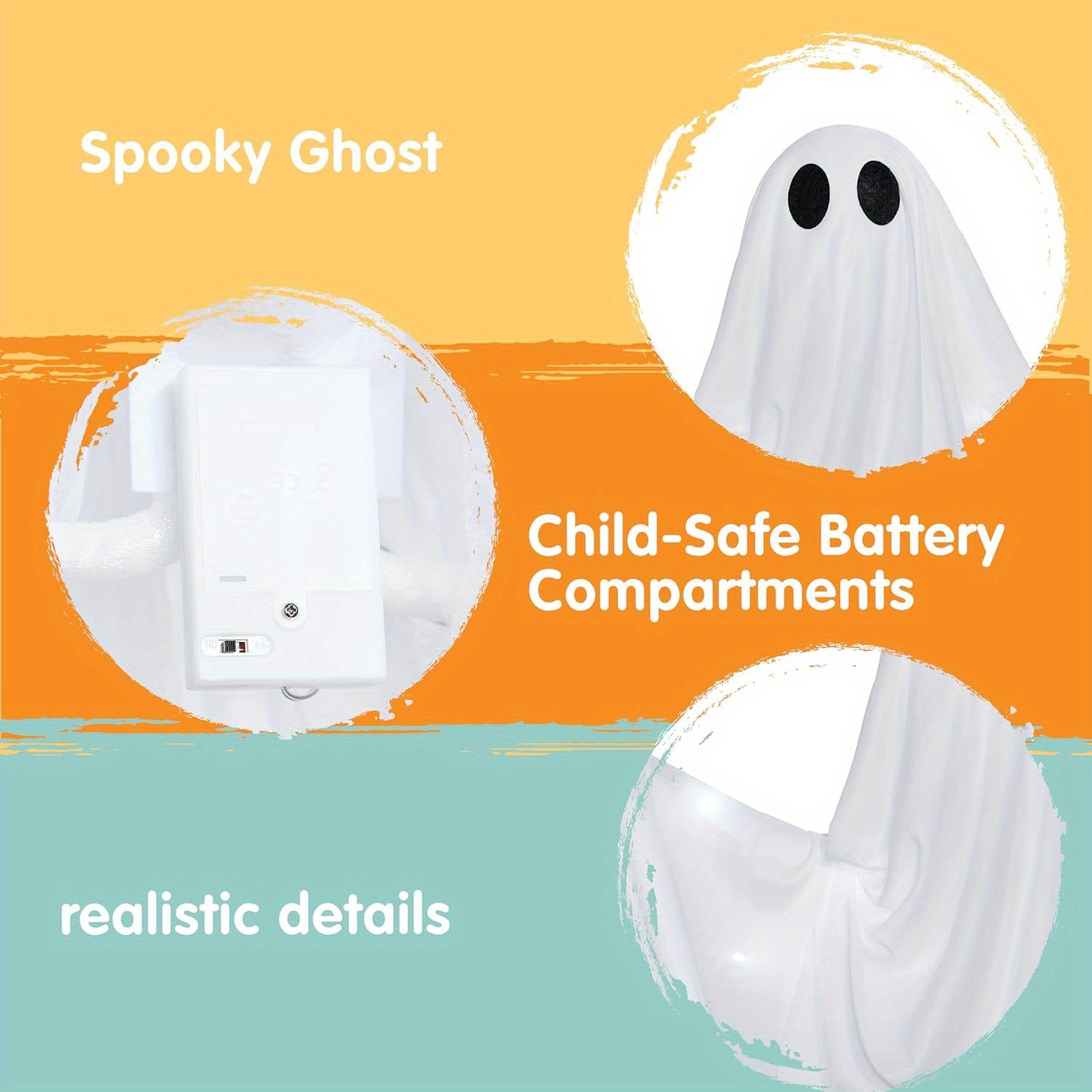 Halloween Hanging Light up Gho - Outdoor Lighting Front Yard ulasan dan harga