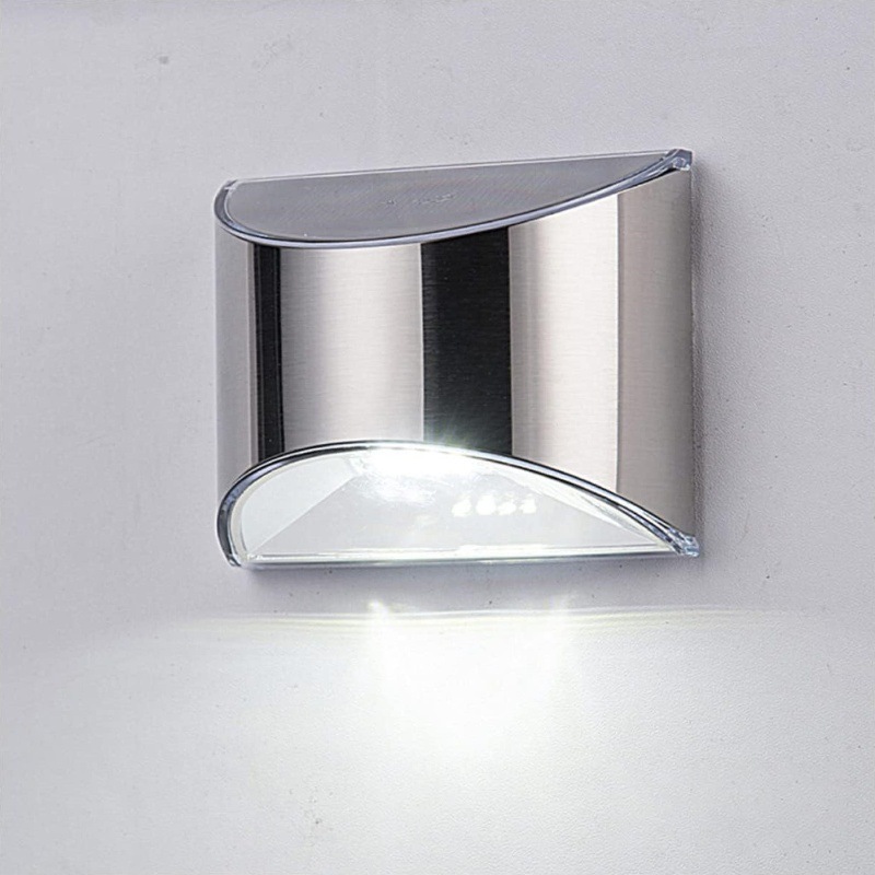 2Pcs Solar Garden Light Stainl - Outdoor Lighting Up And Down ulasan dan harga