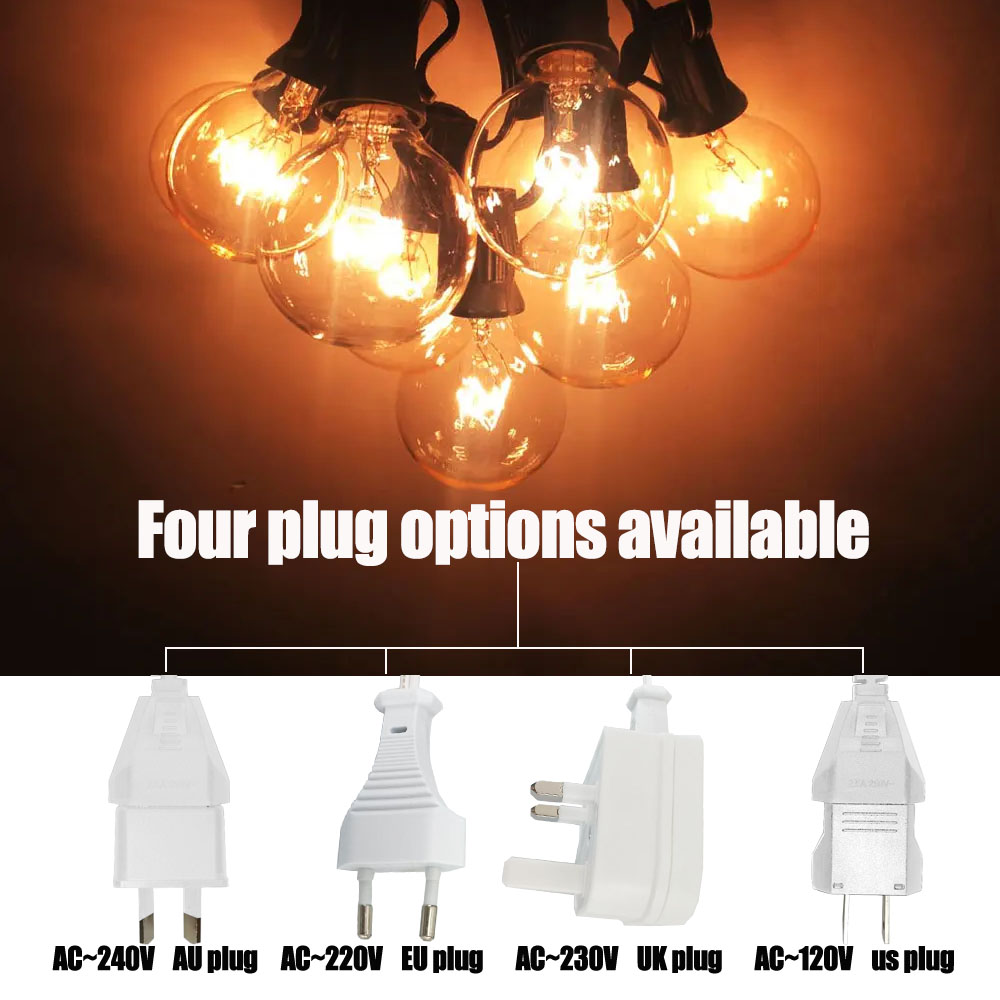 Vintage G40 Clear Bulb String  - Lighting Wedding Outdoor ulasan dan harga