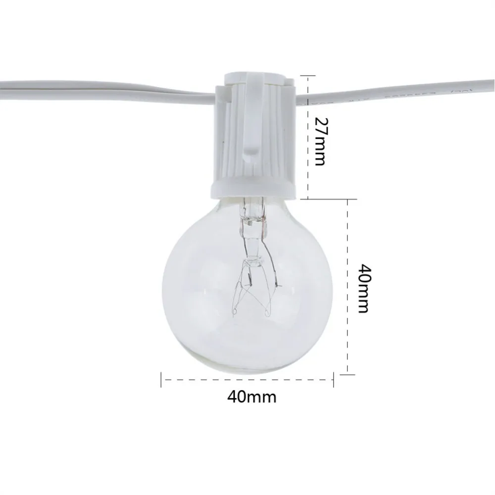 Vintage G40 Clear Bulb String  - Lighting Wedding Outdoor ulasan dan harga
