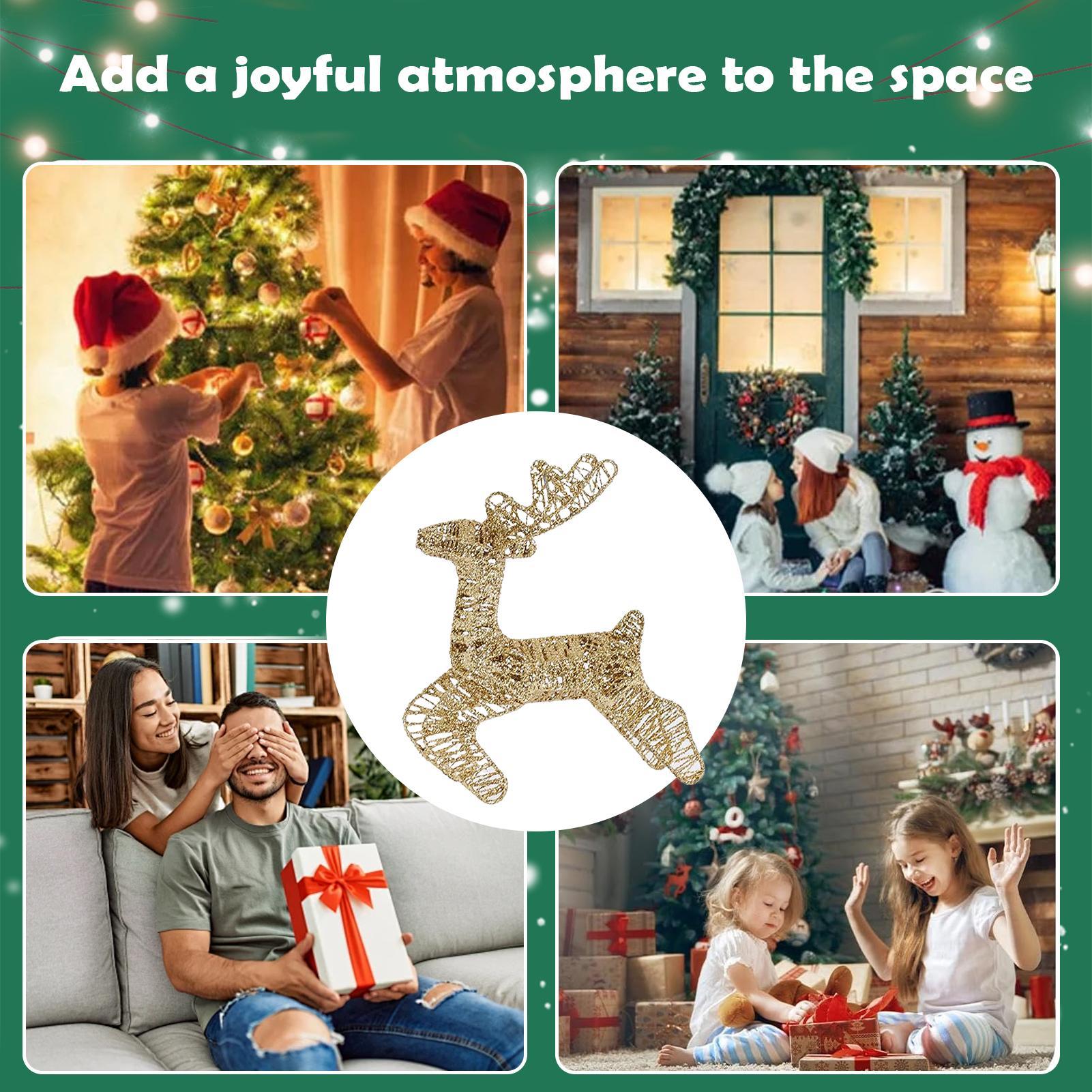 Light Up Reindeer Anti-Rust Fe - Outdoor Lighting Front Yard ulasan dan harga