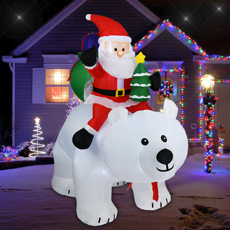Movable Bear Santa Christmas I - Outdoor Lighting For Home ulasan dan harga