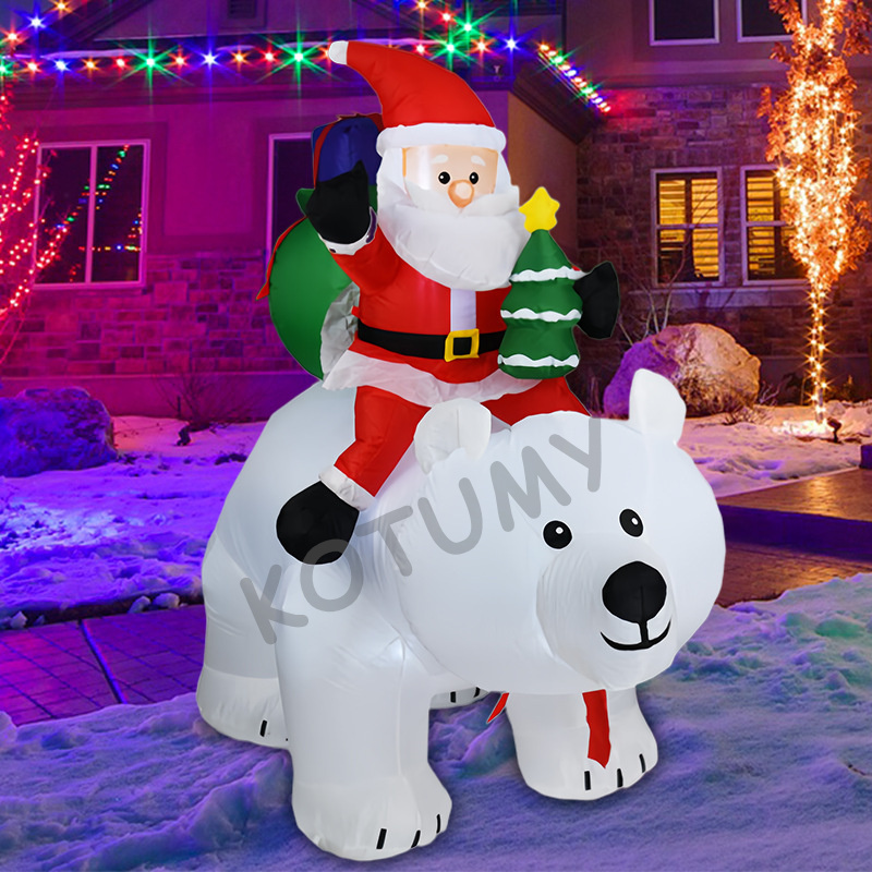 Movable Bear Santa Christmas I - Outdoor Lighting For Home ulasan dan harga