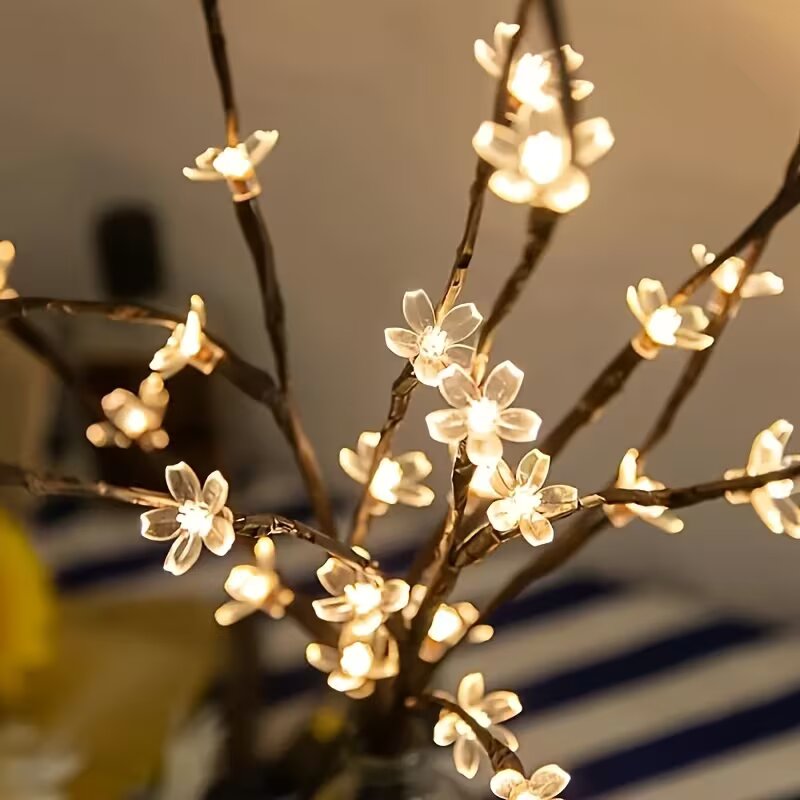 1/2PC 20LED Cherry Blossom Tre - Outdoor Lighting For Home ulasan dan harga