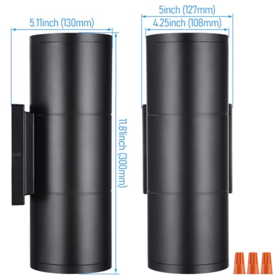 3000K LED Cylinder Up Down Wal - Outdoor Lighting Up And Down ulasan dan harga