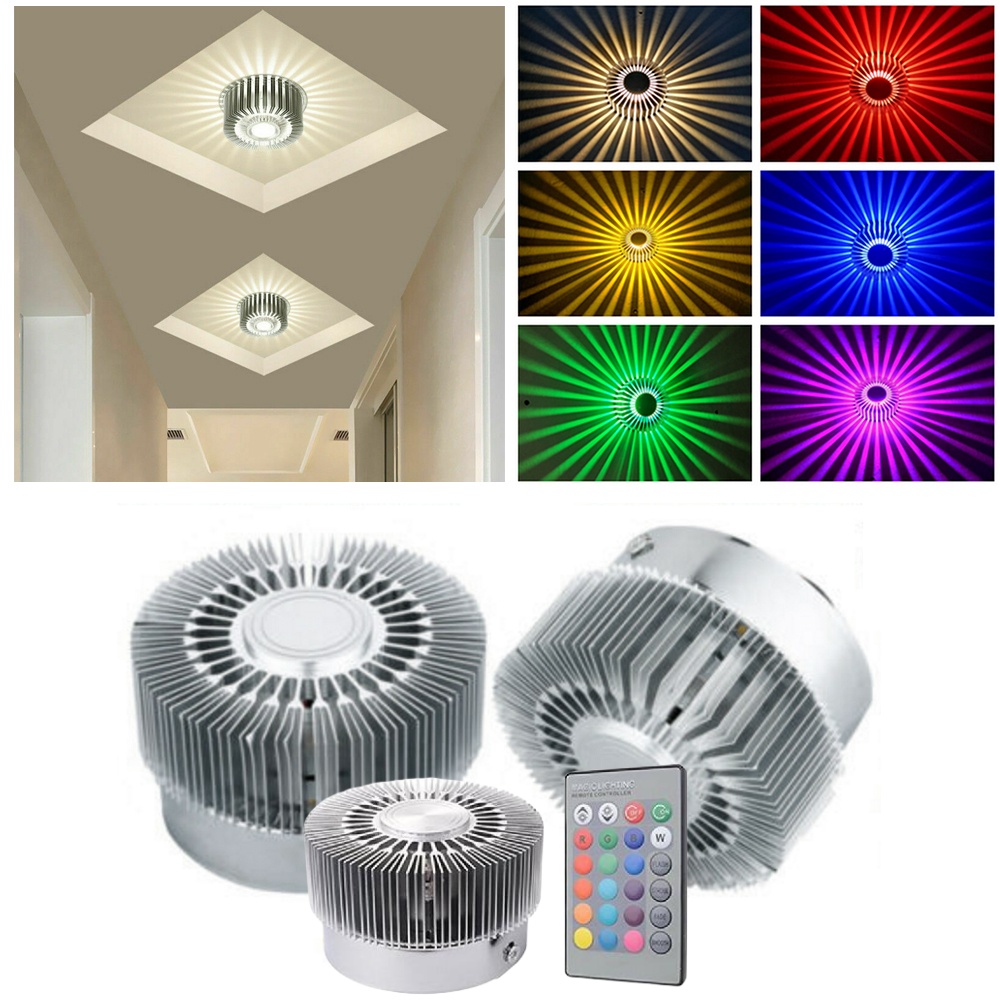 3W Sunflower Wall Lamp AC85-22 - Outdoor Lighting Up And Down ulasan dan harga
