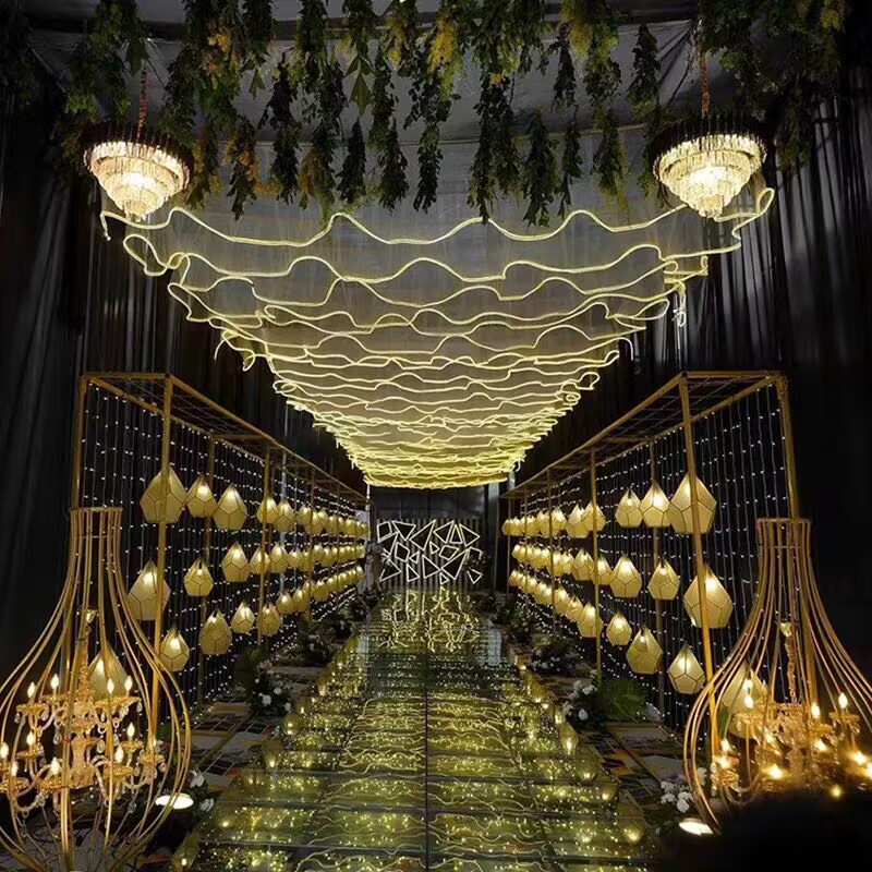 Wedding Ceiling Decoration Out - Lighting Wedding Outdoor ulasan dan harga