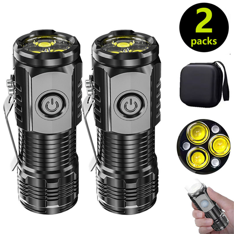 Mini 3LED Flashlight With Pen  - Outdoor Lighting Permanent ulasan dan harga