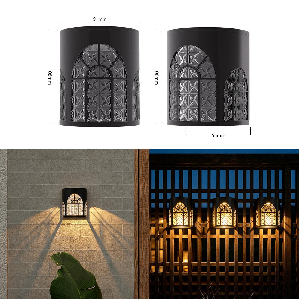 2pcs Outdoor Solar Fence Light - Outdoor Lighting Front Yard ulasan dan harga
